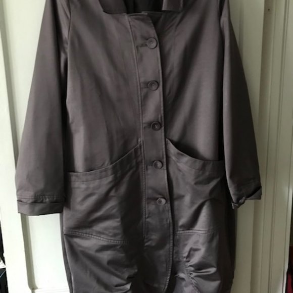 Mauve Satin Dress/Coat - Picture 1 of 3